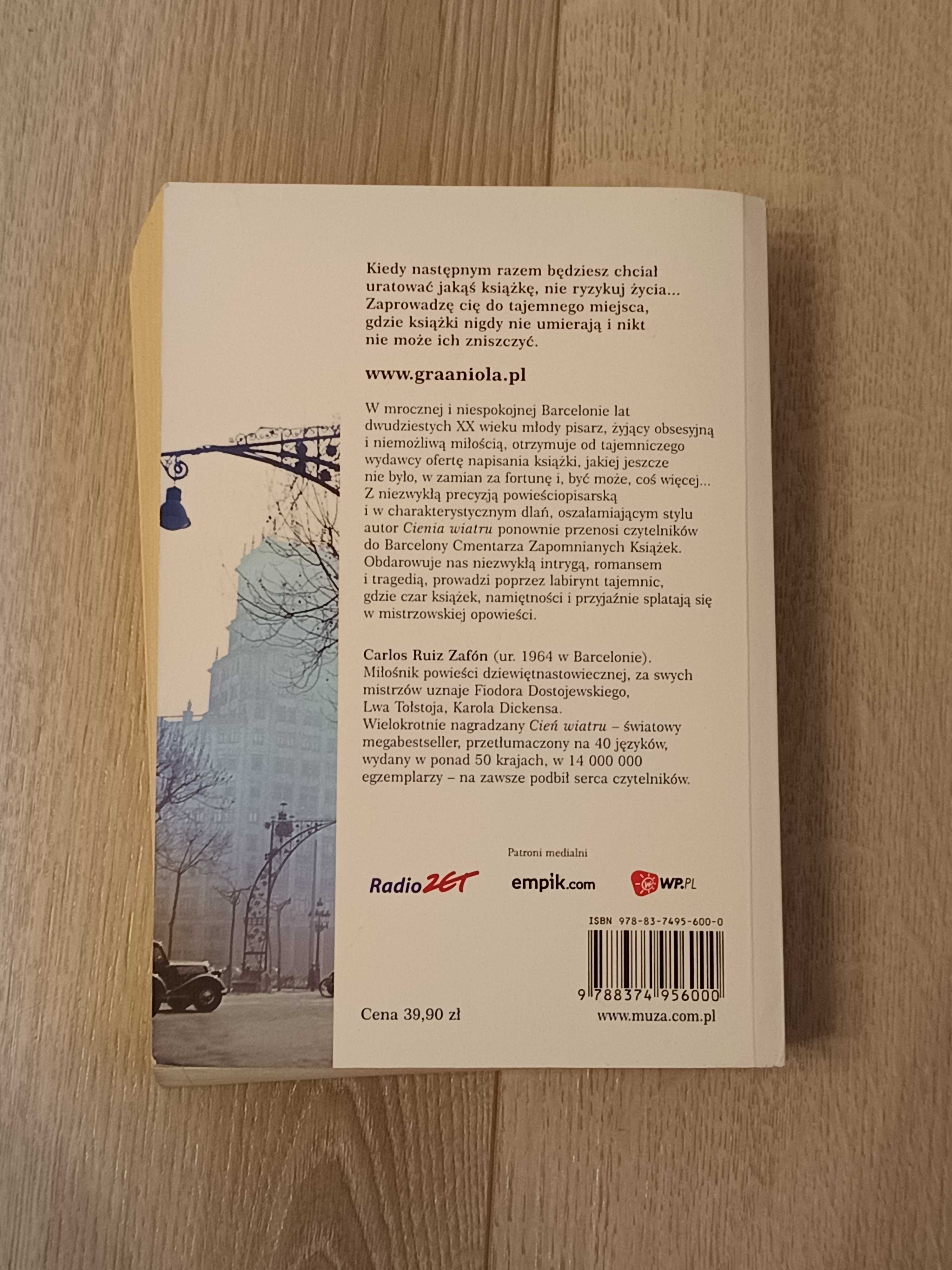 Książka Gra Anioła - Carlos Ruiz Zafon