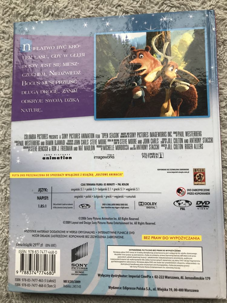 Sezon na misia płyta DVD z serii kultowe animacje 2009 rok