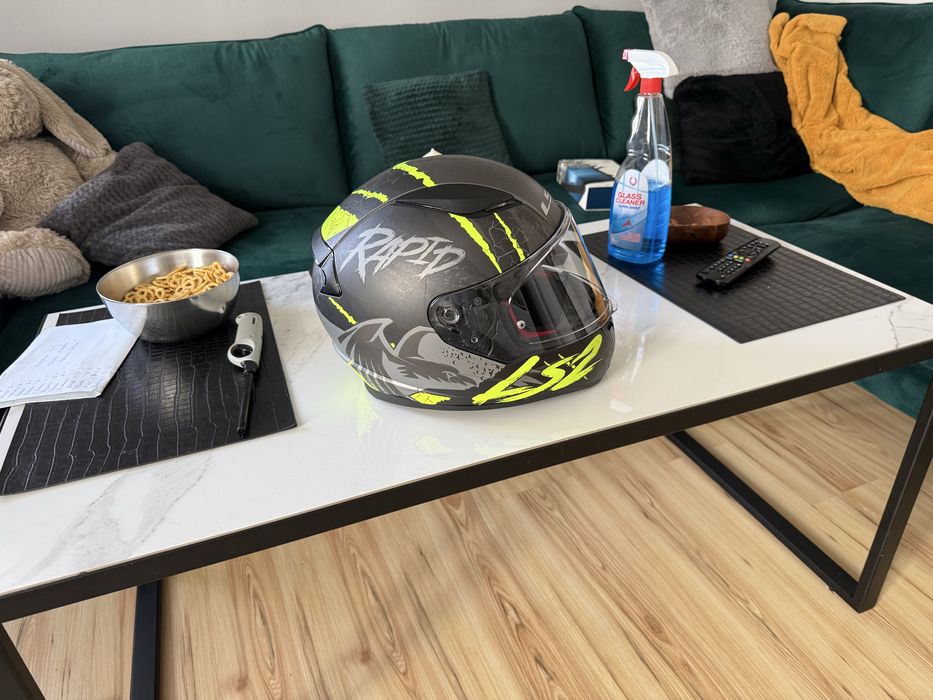 KASK LS2 zielono czarny