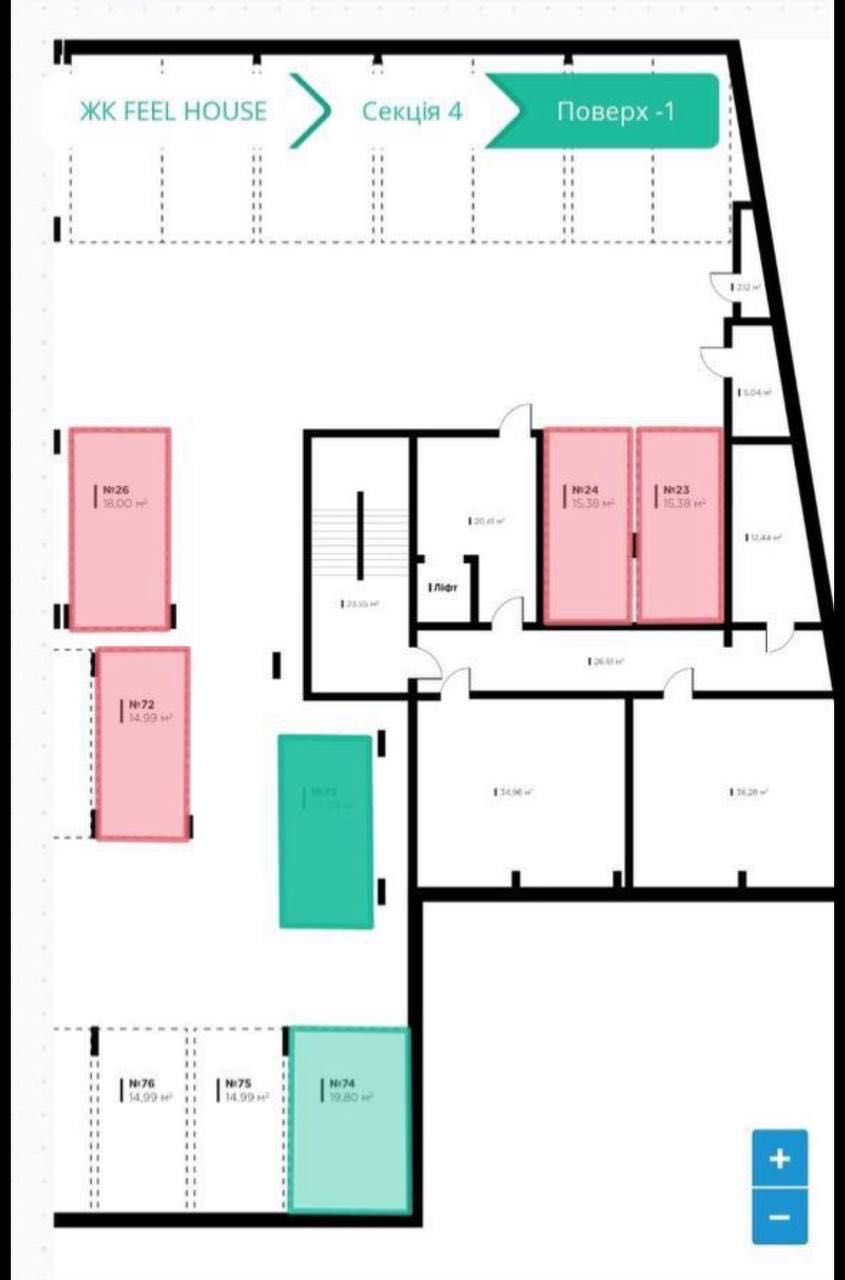 Продаж паркомісця у ЖК Feel House , Сокільники