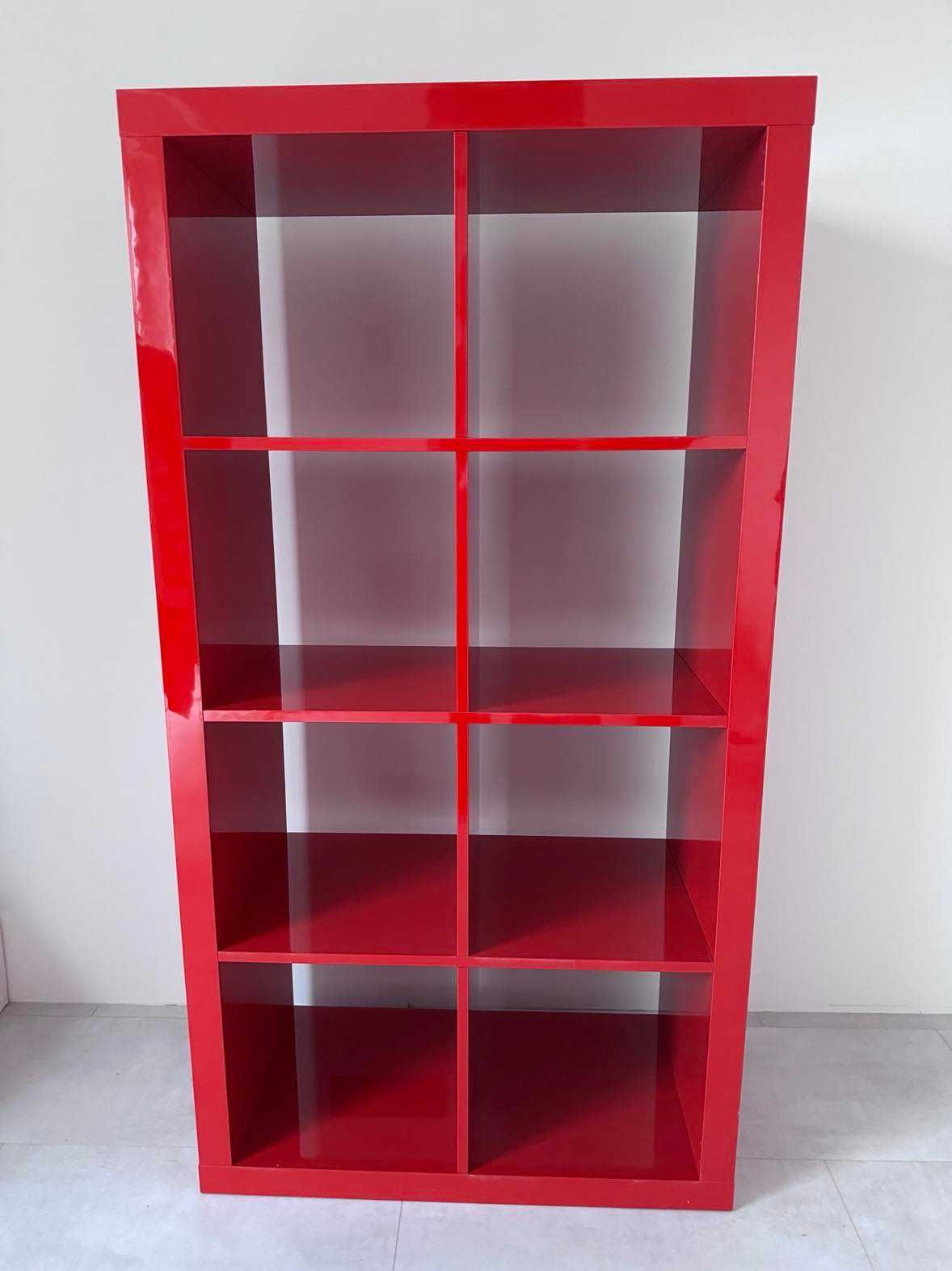 Ikea Kallax czerwony połysk