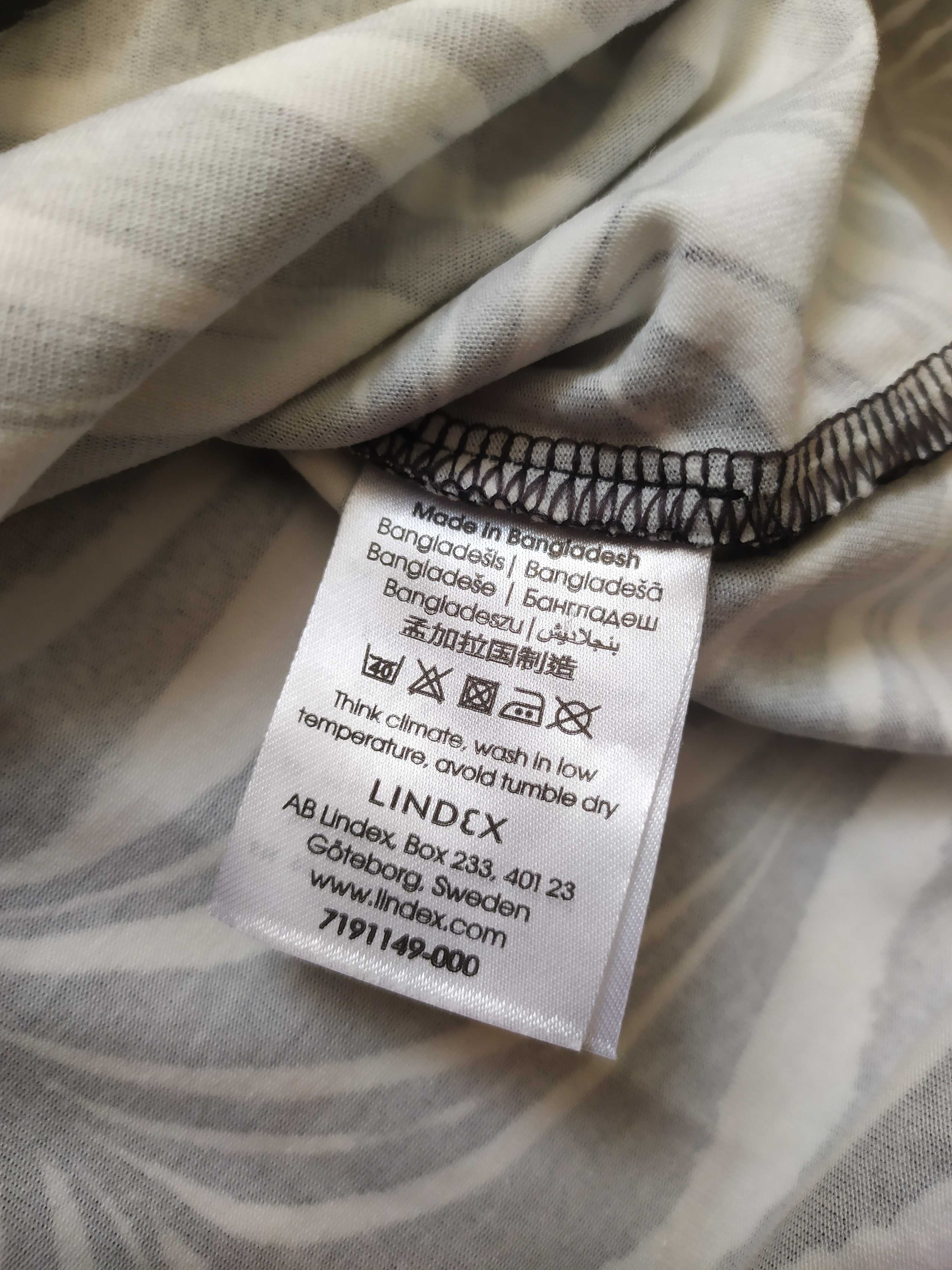 Bluzka damska krótki rękaw Lindex S zebra