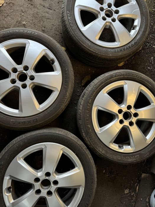 Felgi aluminiowe 17” nowe, oryginalne audi oraz komplet opon zimowych