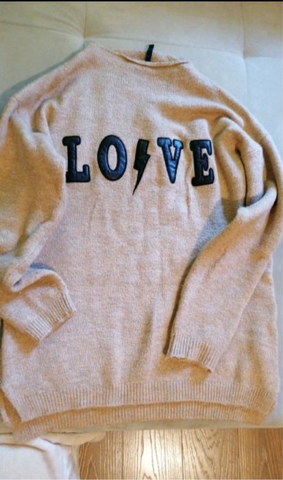 Brązowy sweter Stradivarius S 36 damski sweterek bluzka