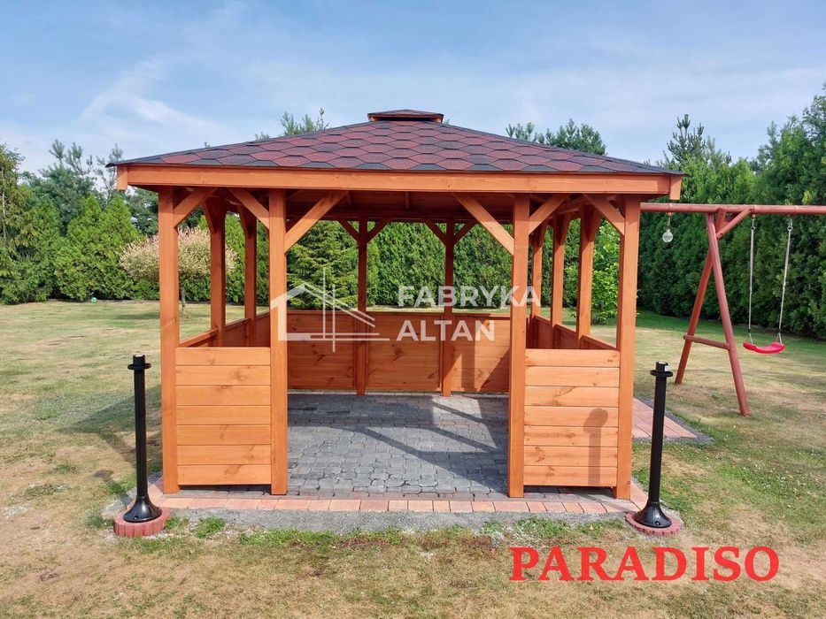 Altana, altanka, ogrodowa, drewniana, 3x3, producent , PARADISO