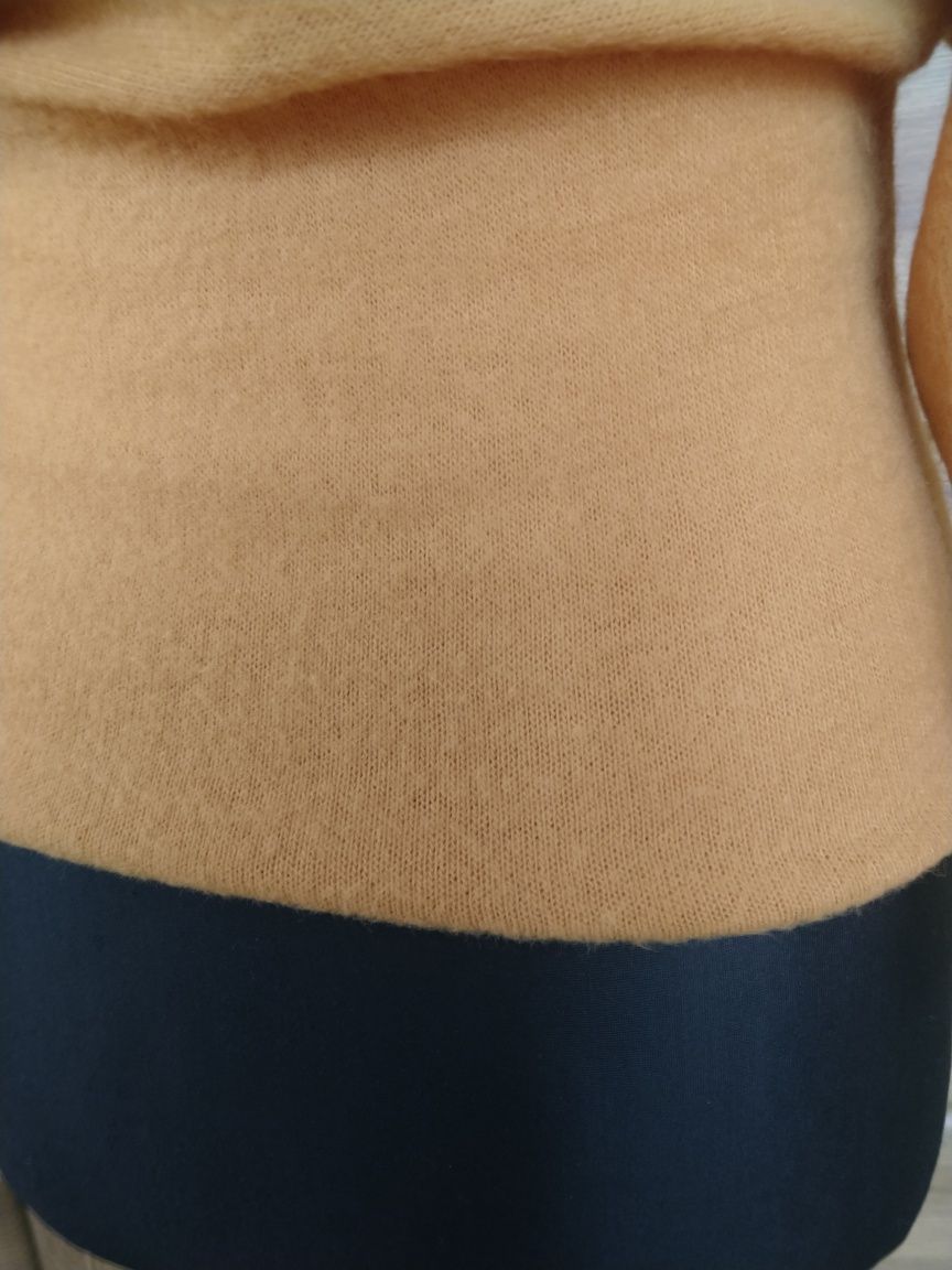 Sweter - bluzka damska w kolorze musztardowym  M