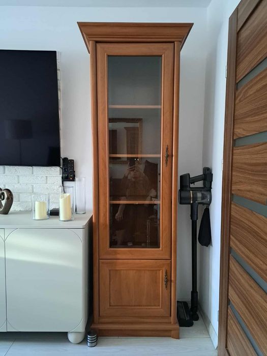 Witryna oszklona Kent w kolorze jabłon