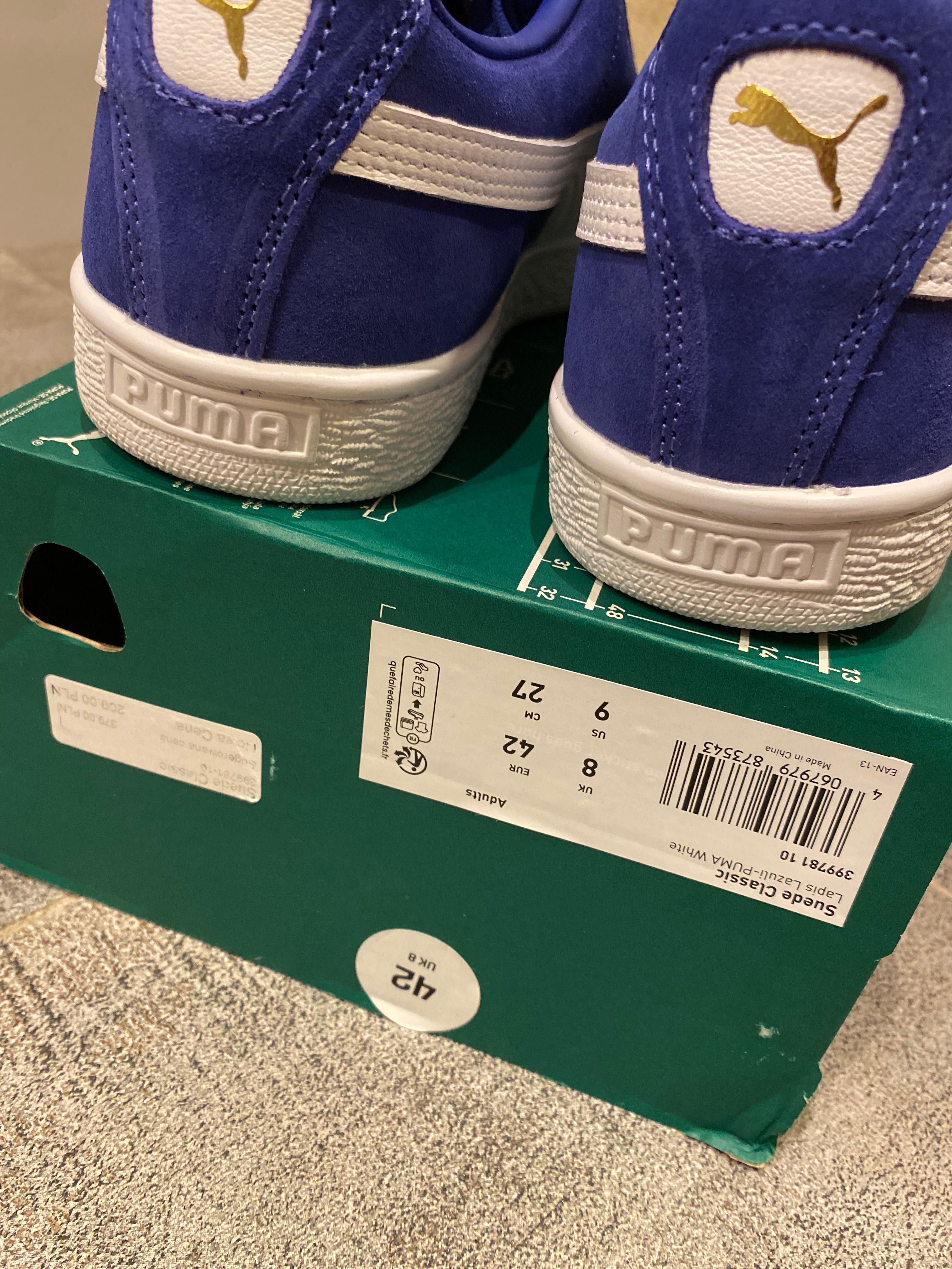 NOWE W PUDEŁKU Puma Suede 42 r 27 cm buty spotrowe trampki adidasy