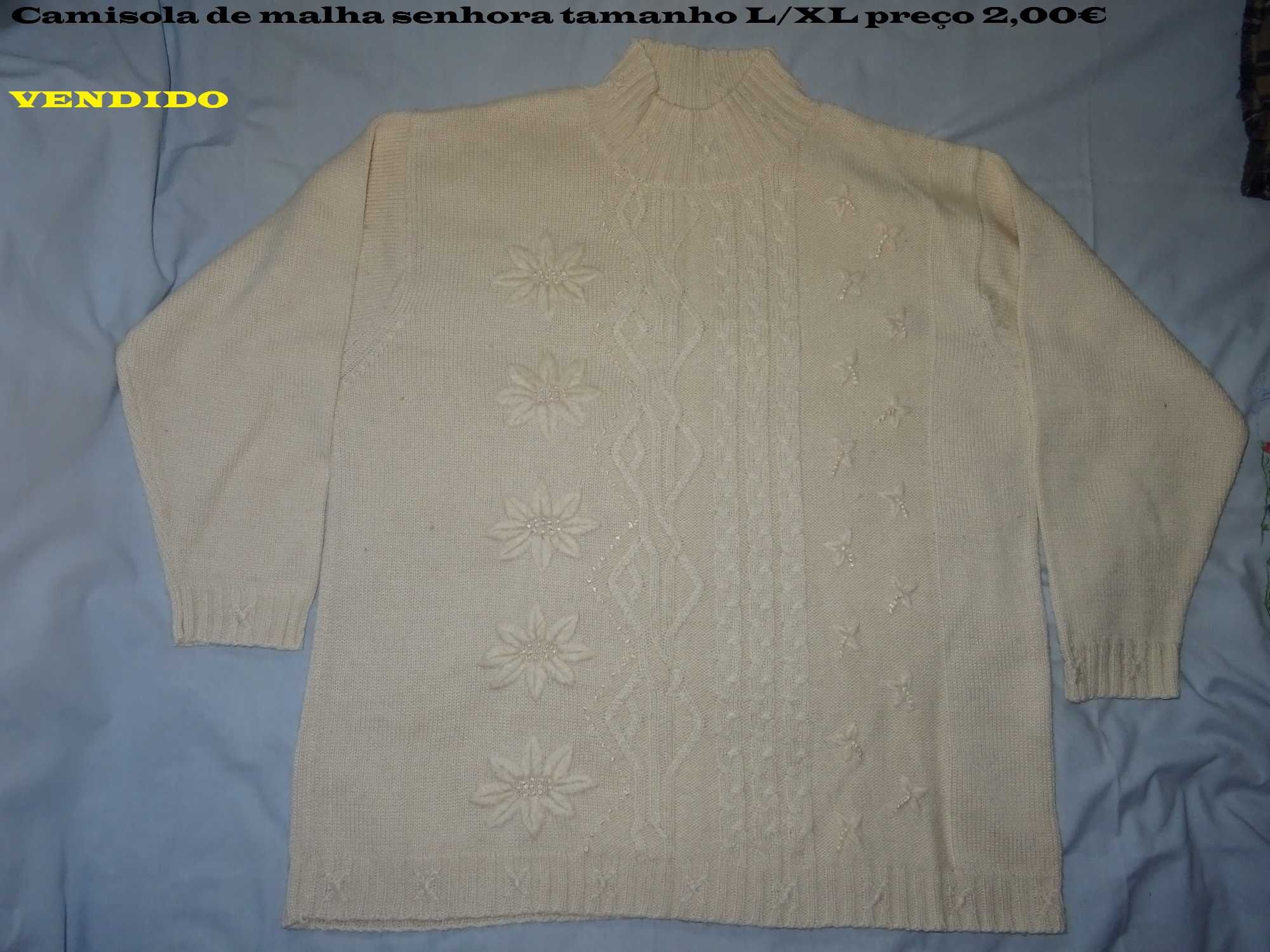 calças casacos e camisolas homem e senhora outono/inverno