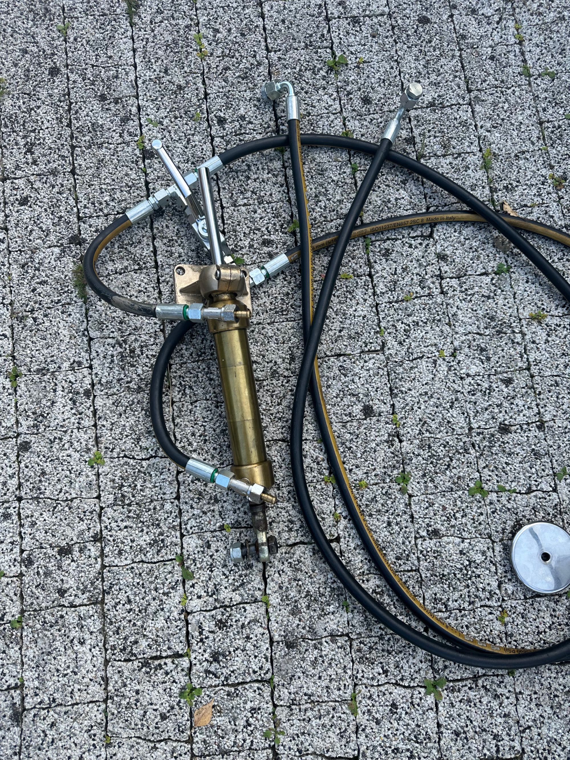 Kompletny zestaw koło sterowe do jachtu/łodzi, pompa hydrauliczna