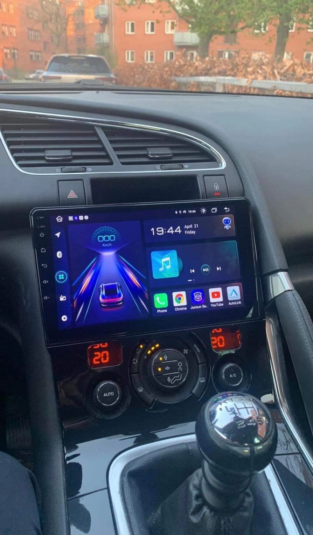 Rádio Android 13 com GPS Peugeot 3008/5008 (Novo)