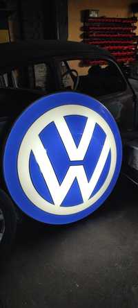 Logo VW Volkswagen podświetlane 118cm salon