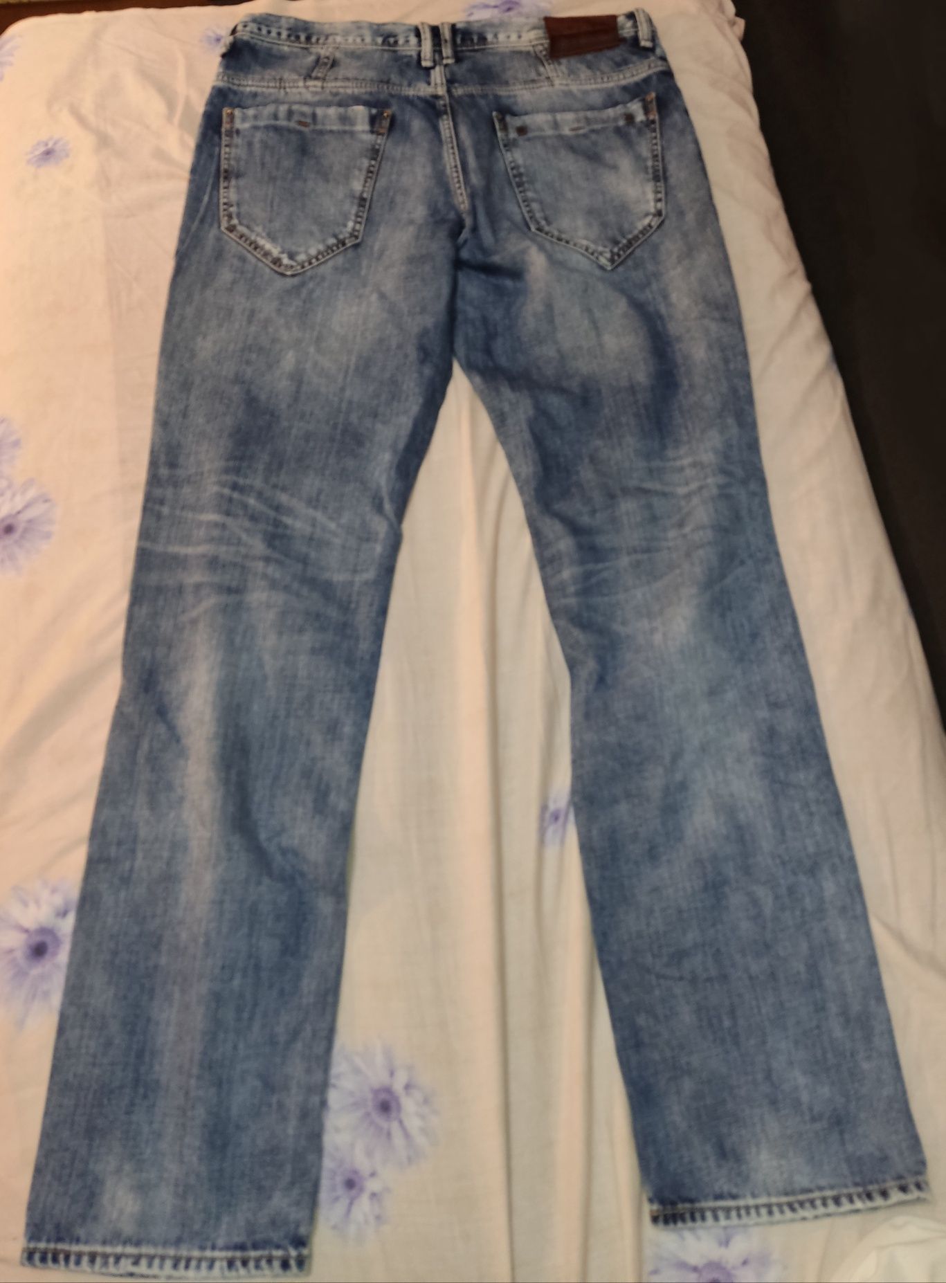 Джинсы мужские классические / мужские джинсы / синие джинсы