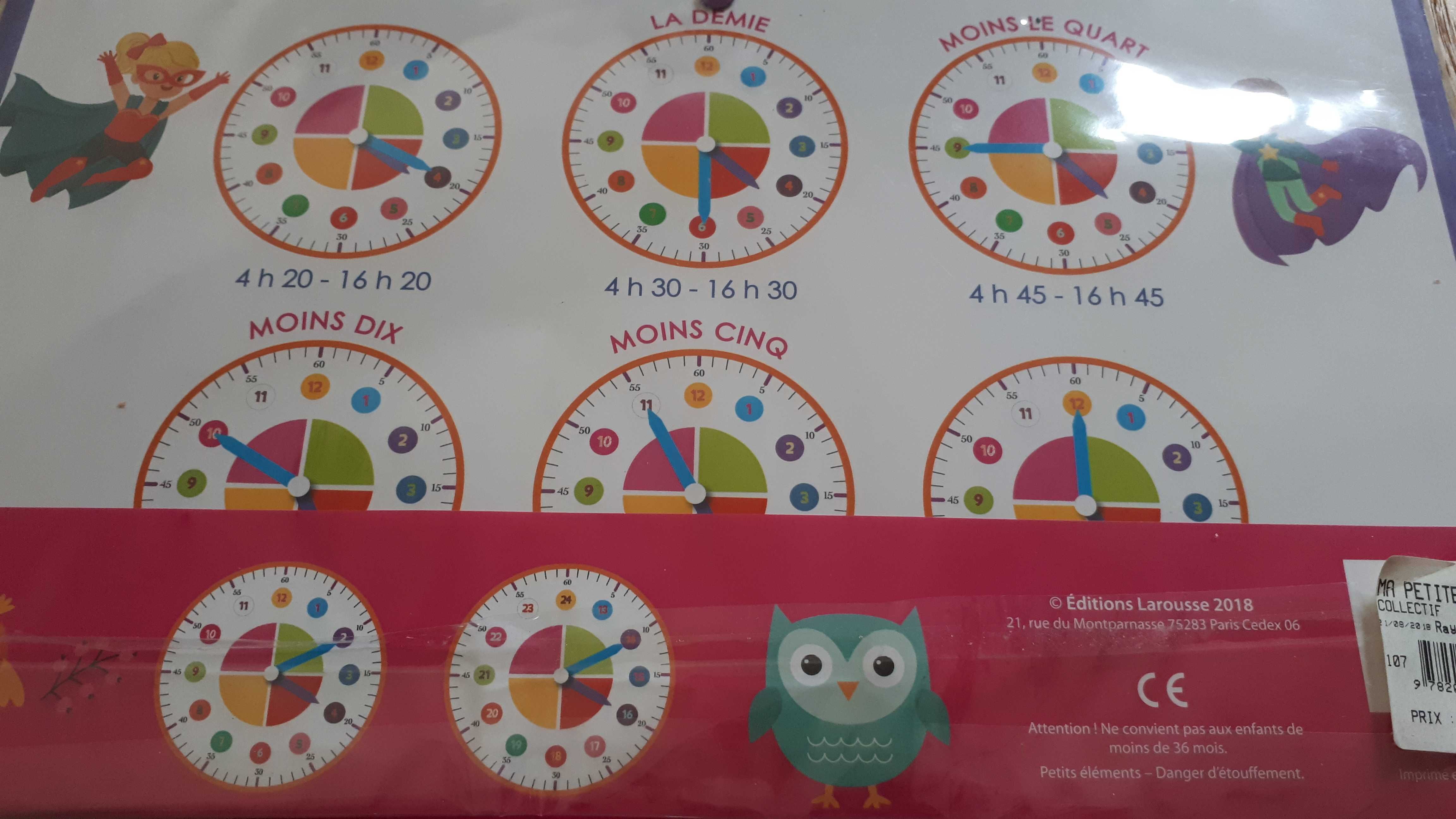 Nowy zestaw do nauki zegara po francusku - Montessori