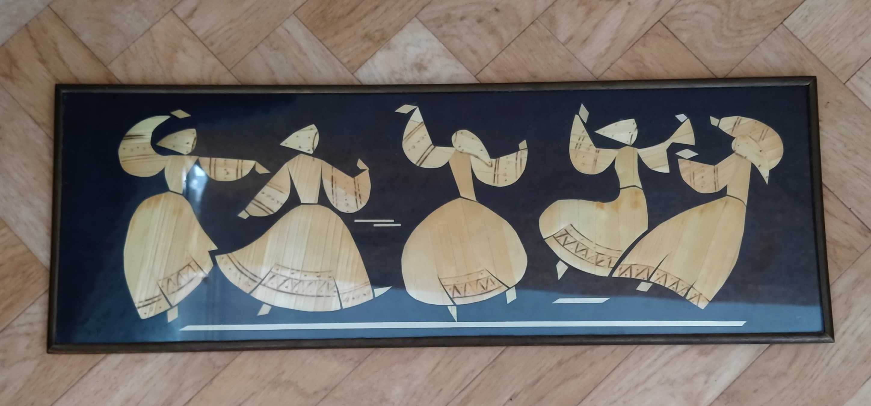 Панно из соломки "Хоровод" СССР