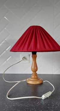 Lampka nocna / stołowa czerwony abażur