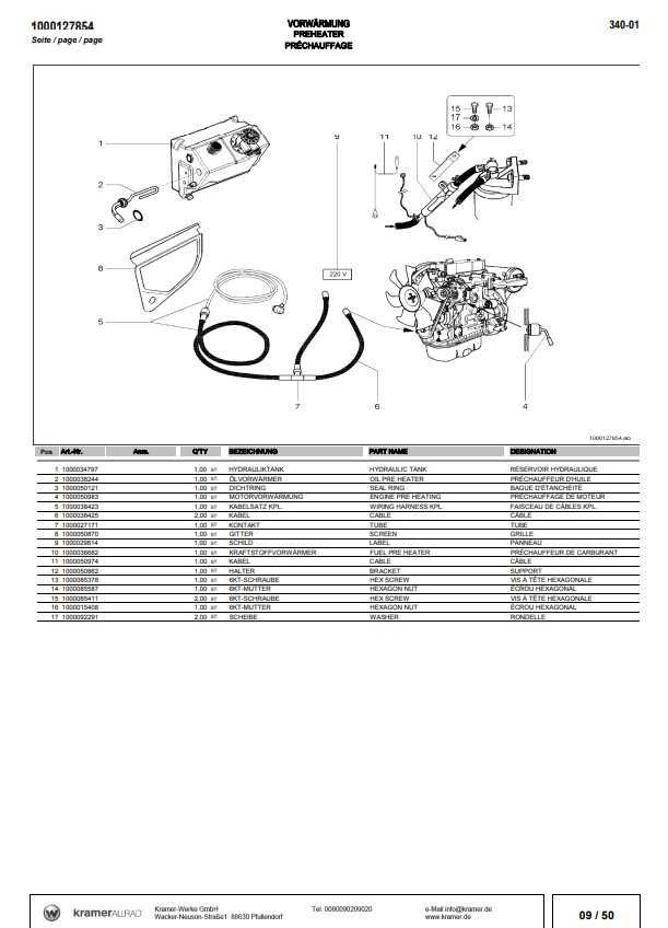 Katalog części Ładowarka kołowa Kramer 180 (340-01)