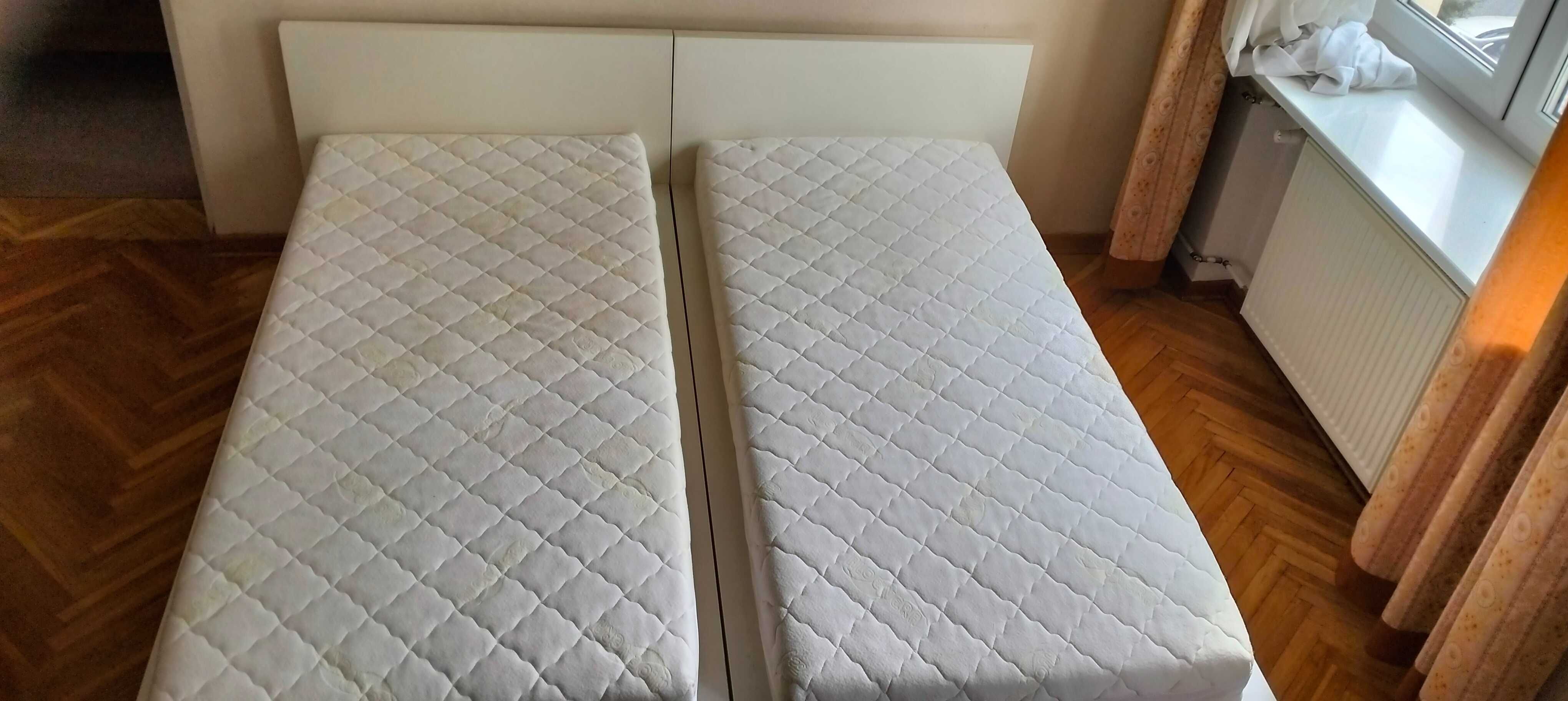 Łóżko 90x200 Ikea Malm ze stelażem 2x