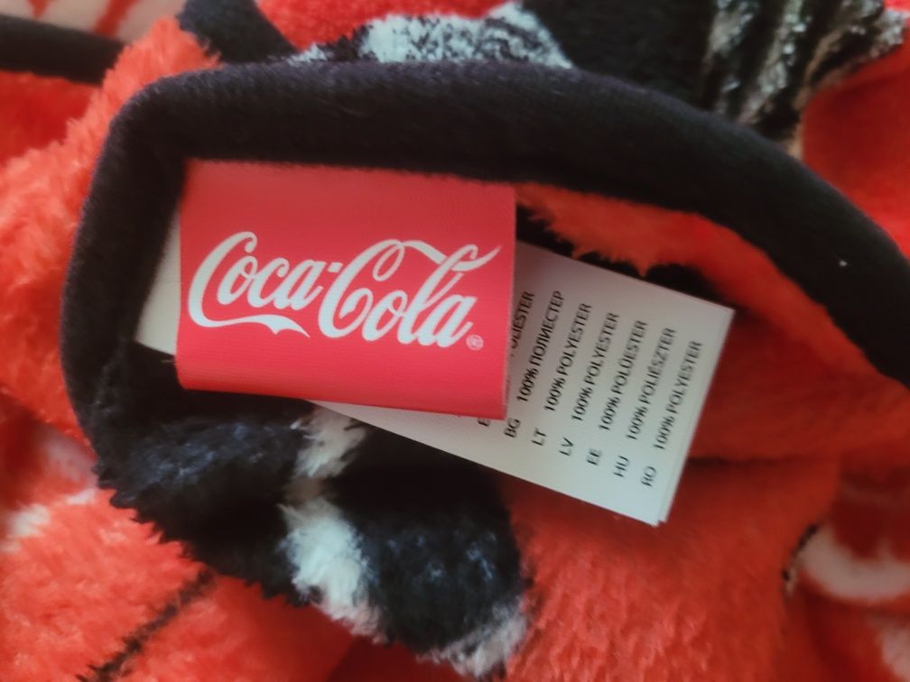 Koc z licencją coca-cola 120 x 150 ekstra softowy super milutki