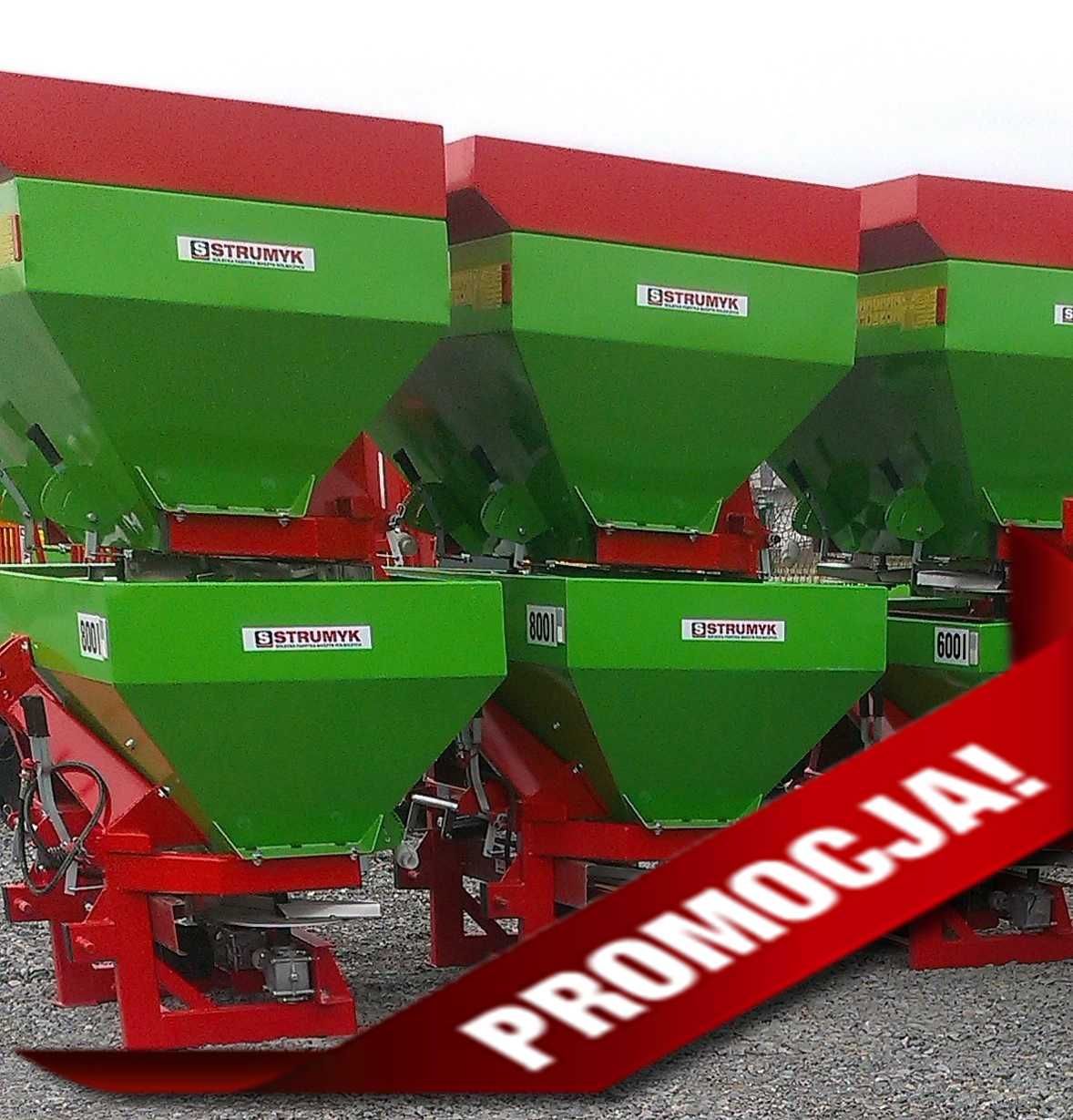 Rozsiewacz Dwutarczowy Firmy STRUMYK model Tytan Transport do domu
