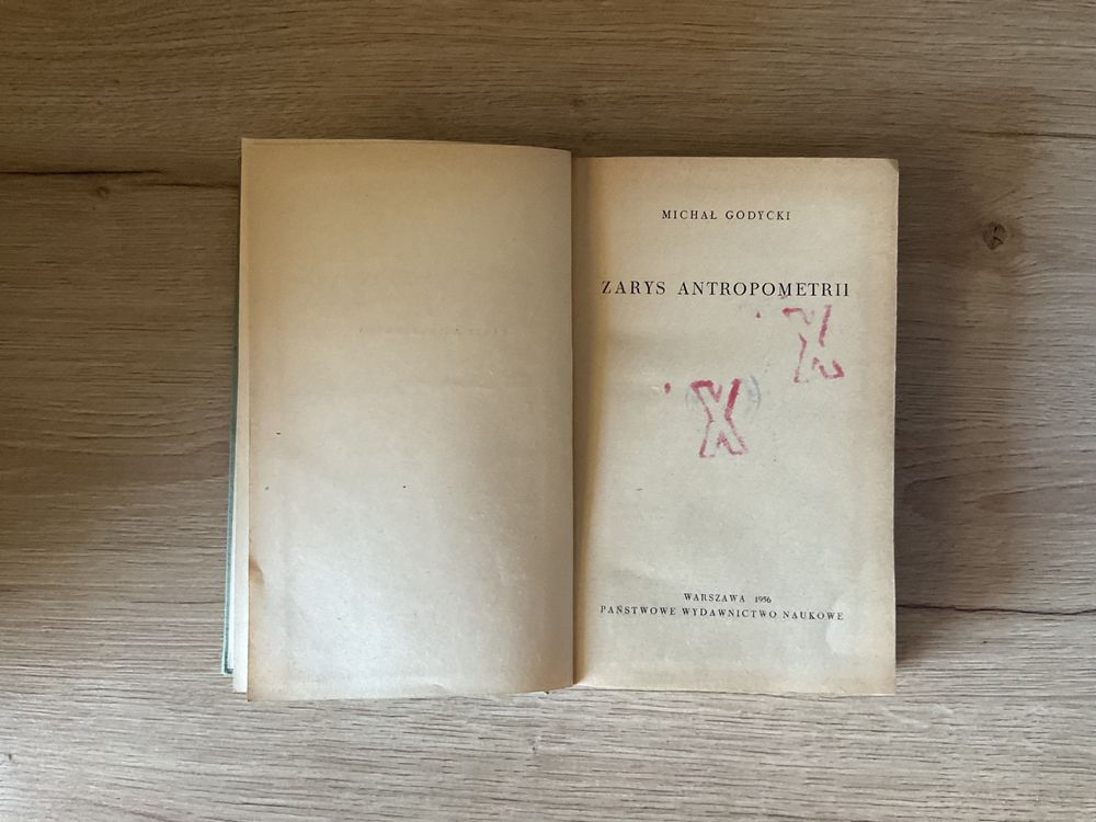 Zarys Antropometrii - Michał Godycki - rok wydania 1956