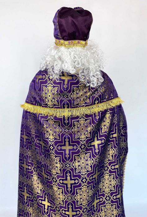 Костюм Святого Миколая, дорослий, фіолет., можна прокат 1900 грн