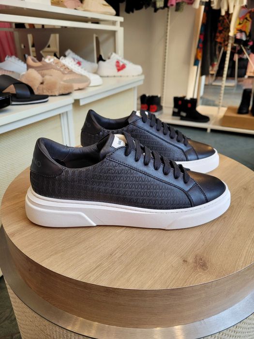 Valentino Sneakersy skórzane na platformie