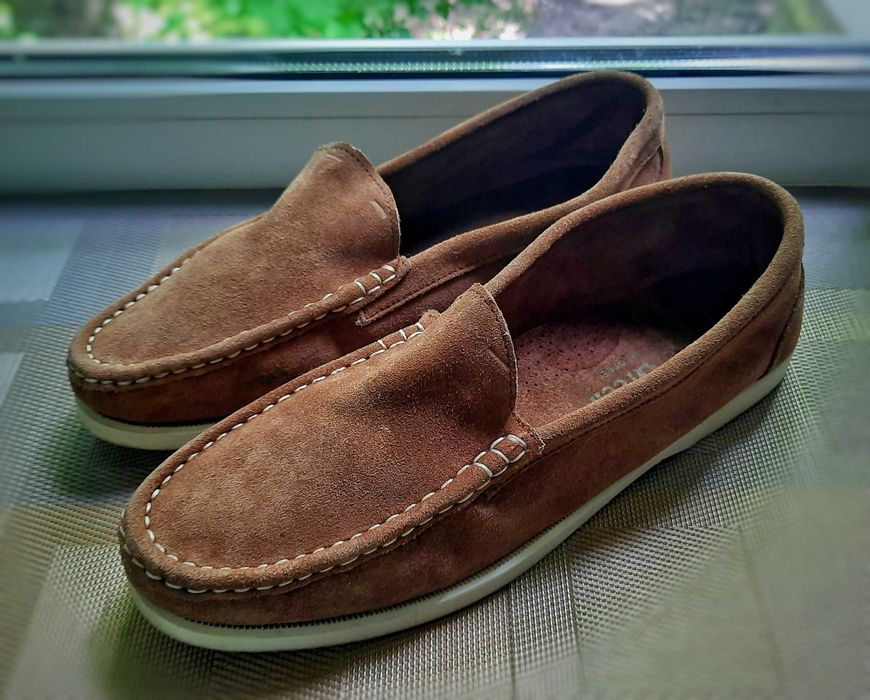 Лоферы мужские замшевые