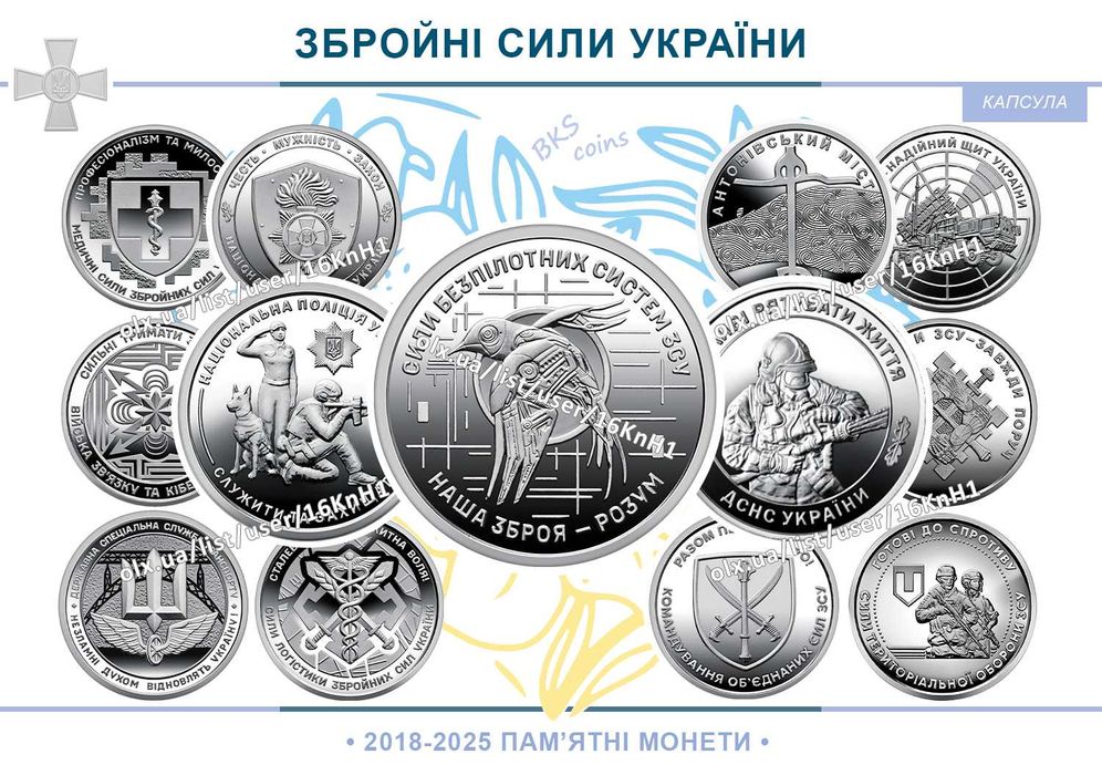 Монети ЗСУ 10 гривень — new Державна служба з надзвичайних ситуацій