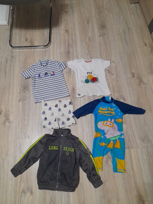 Paka zestaw ciuchów ubrań chłopięcych dla chłopca 80-86, 92-98, 1-3