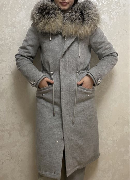 Пальто з хутром трансформер