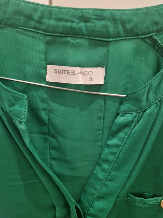 Blusa mangas 3/4 verde