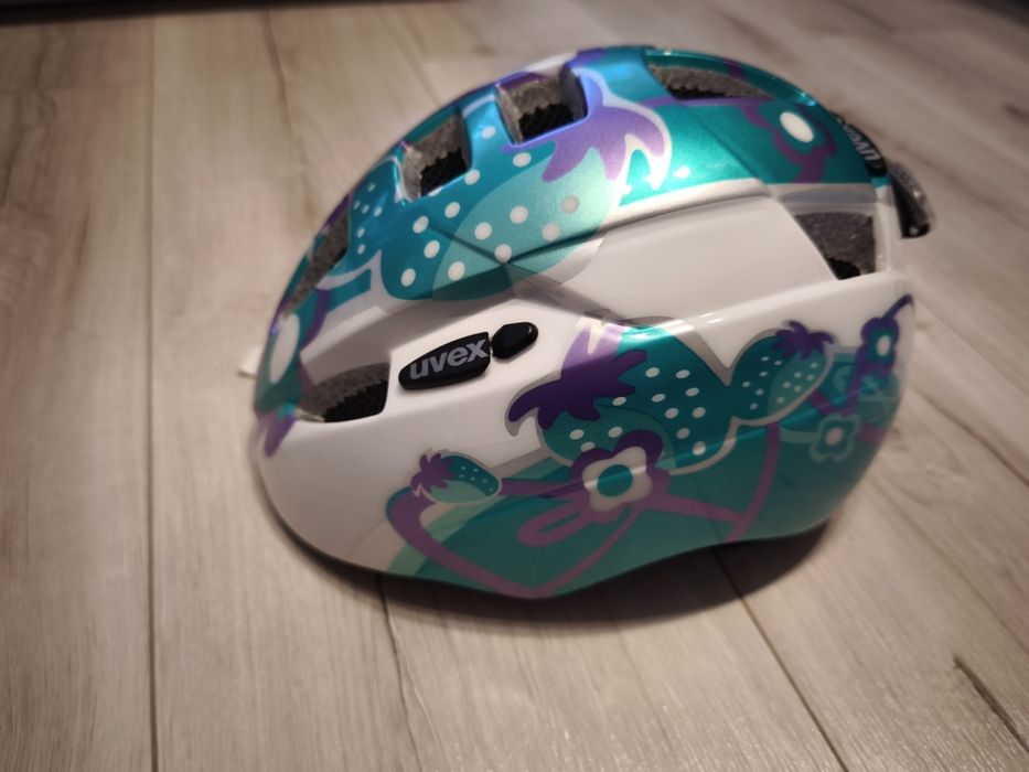 Kask rowerowy dziecięcy z lampką Uvex rozmiar 46-52cm