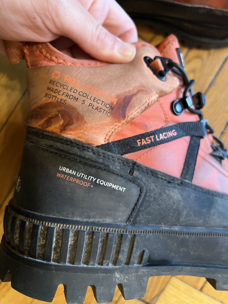 боти palladium fast lacing PALLASHOCK TRAVEL WP+ FIRECRACKER