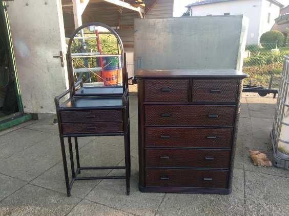 Drewniana Komoda i Toaletka