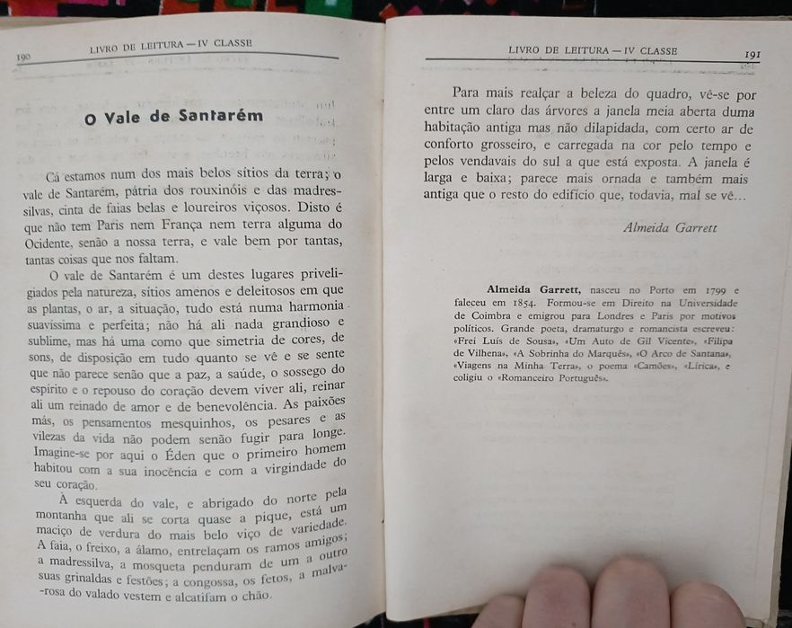 Livro de leitura antigo