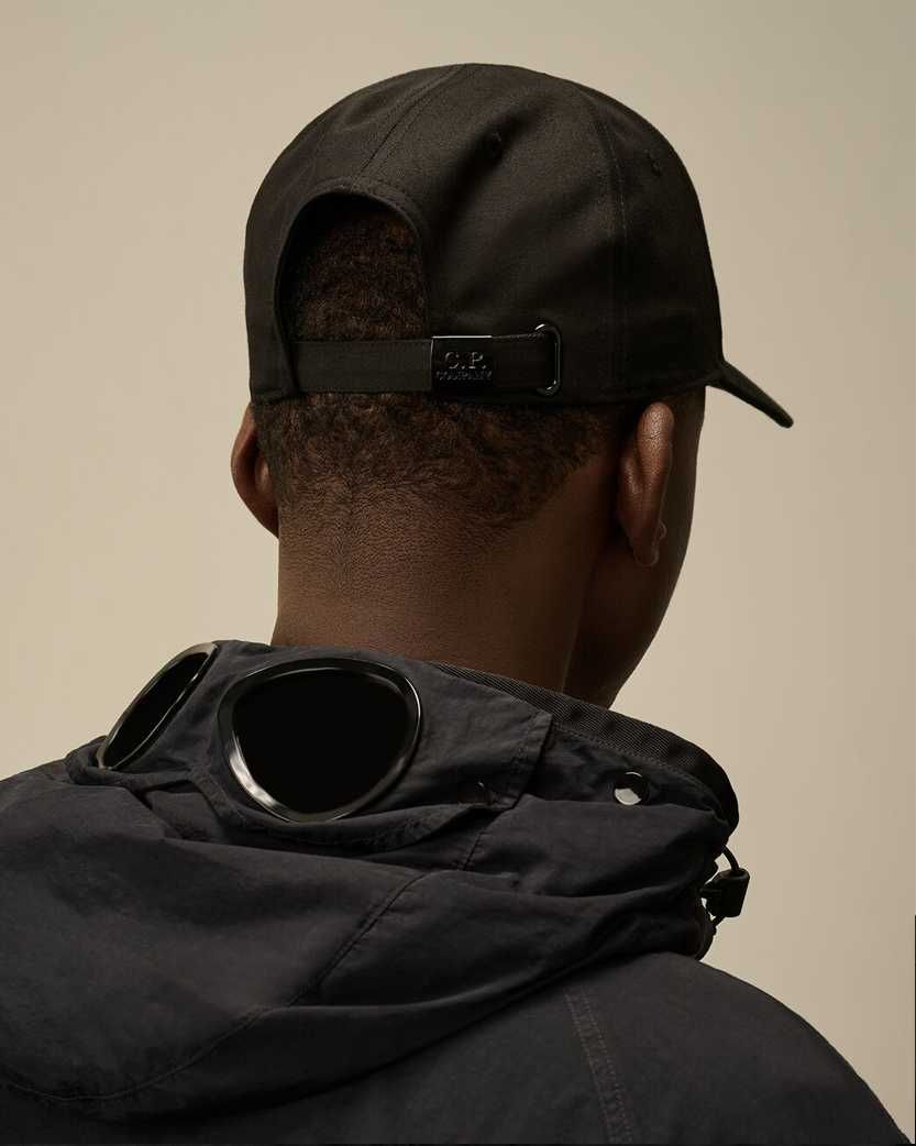 Кепка C.P. Company Gabardine Logo Cap Black 18CMAC282A006288A