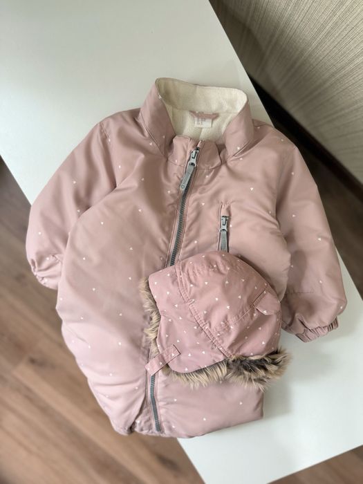 Зимовий комбінезон H&M 12/18 місяців та зимова шапка H&M 12/18