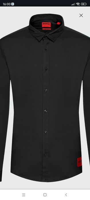 Сорочка  HUGO. Ero3-W 50475687 Чорний Extra Slim Fit