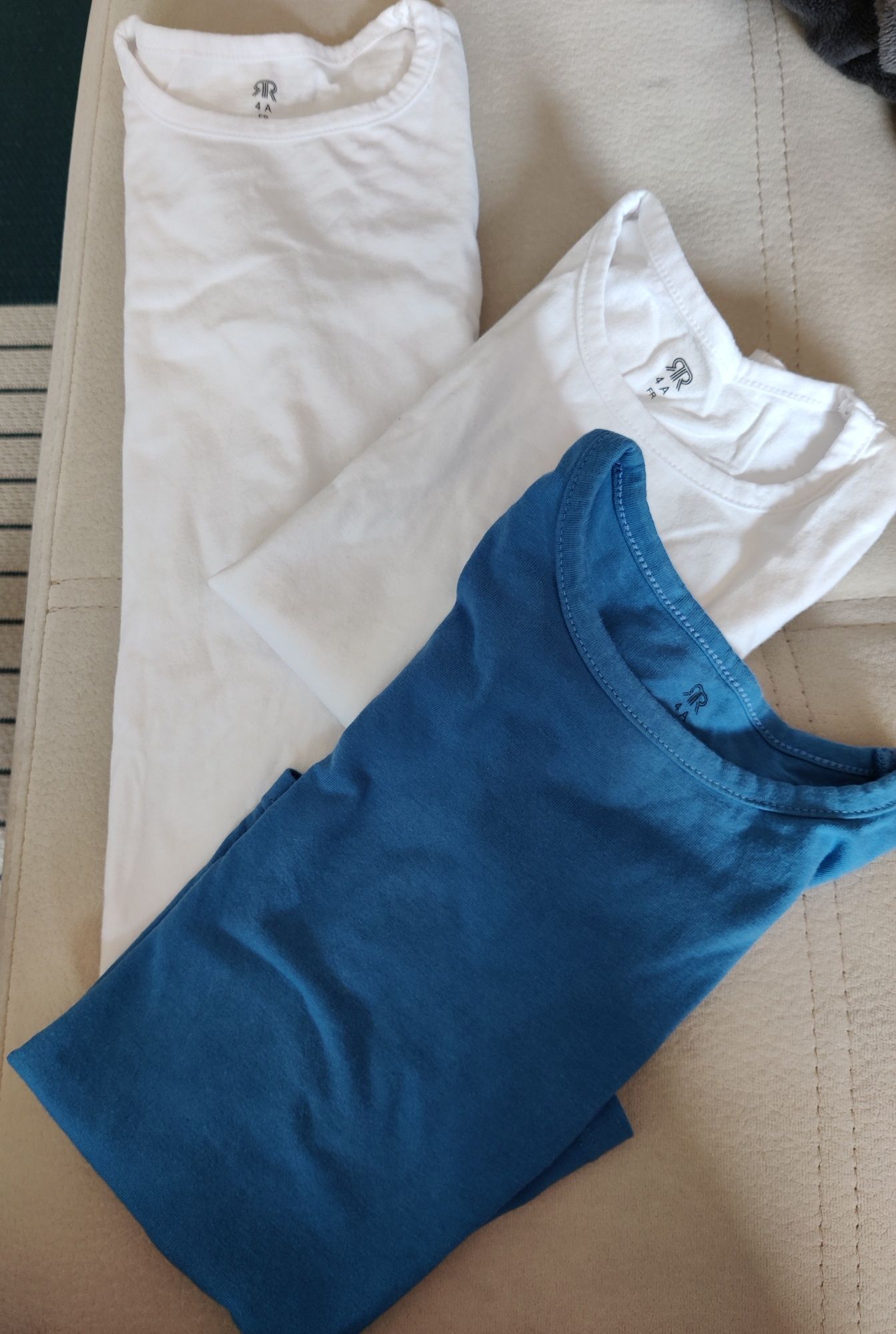 Lote de 4 T-shirts, básicas, roupa interior, La Redoute, 4 anos