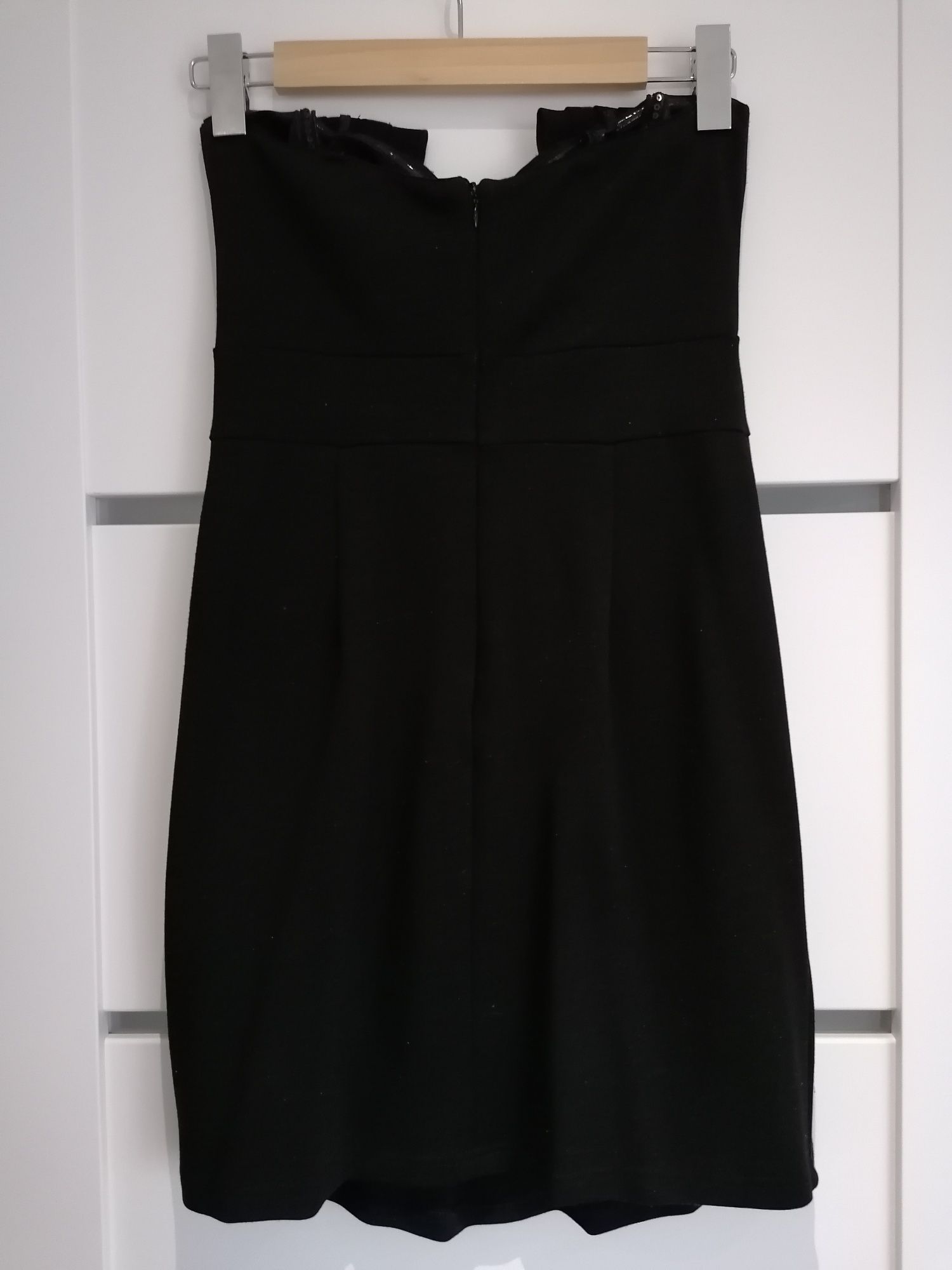 Sukienka krótka, czarna (mała czarna), rozmiar S