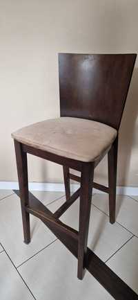 Krzesło barowe Hoker drewniany wenge