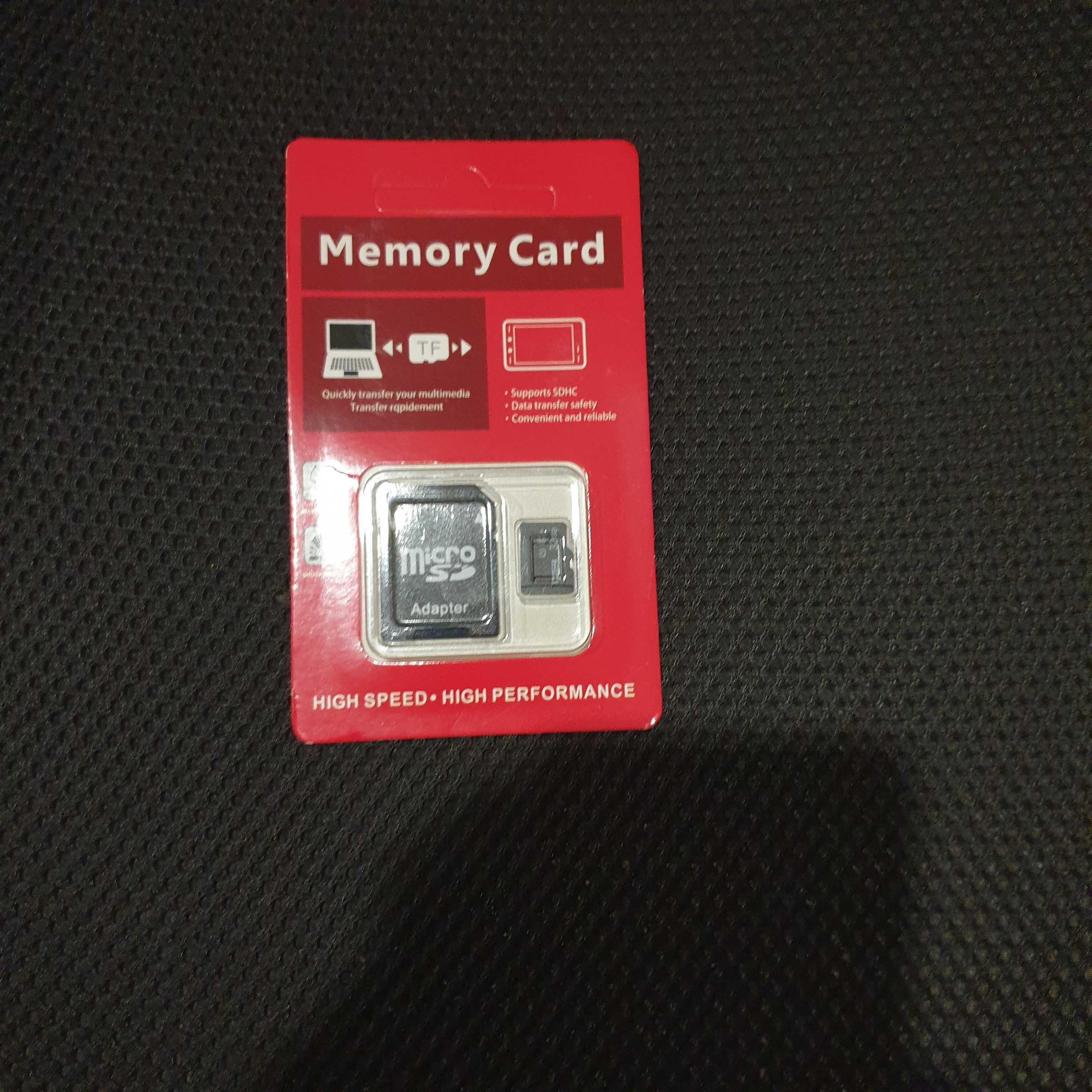 cartão de memória micro sd 32gb com adaptador, novo