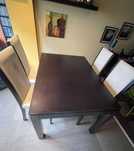 Mesa de jantar extensível - madeira | 50€