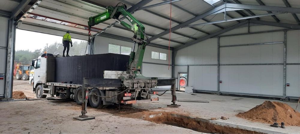 Kanał samochodowy 6 metrowy Zbiornik betonowy 5m kanały betonowe 4 m