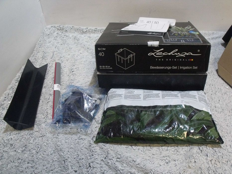 Donica z systemem nawadniania Lechuza Cubico 40 czerwona