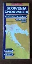 Mapa samochodowa SŁOWENIA CHORWACJA 2001~2002 skala: 1:800000