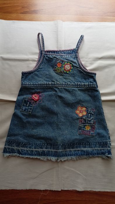 Sukienka na szelkach / sarafan rozm. 80 (12 m.)