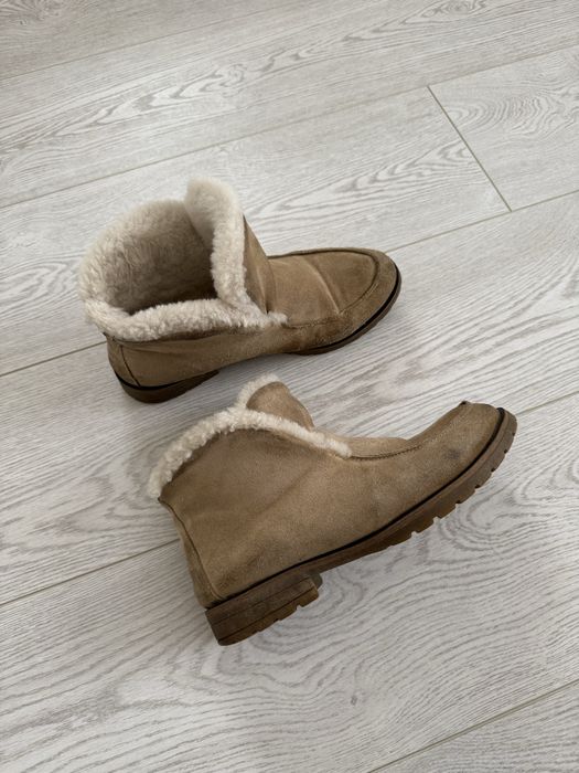 Зимові черевички з натуральної замші