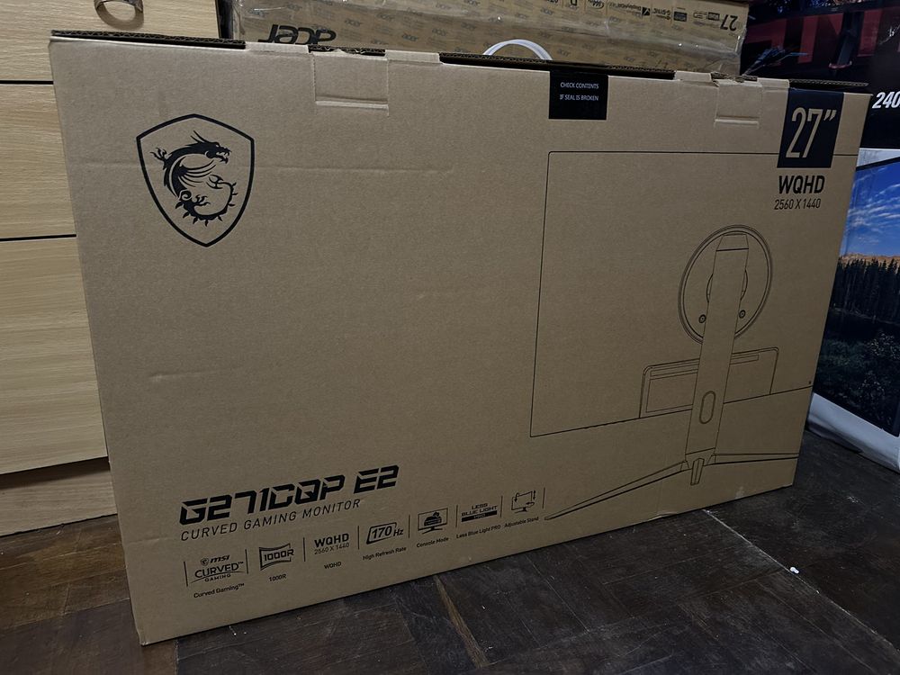 2К 170Гц 27ʼʼ MSI вигнутий монітор